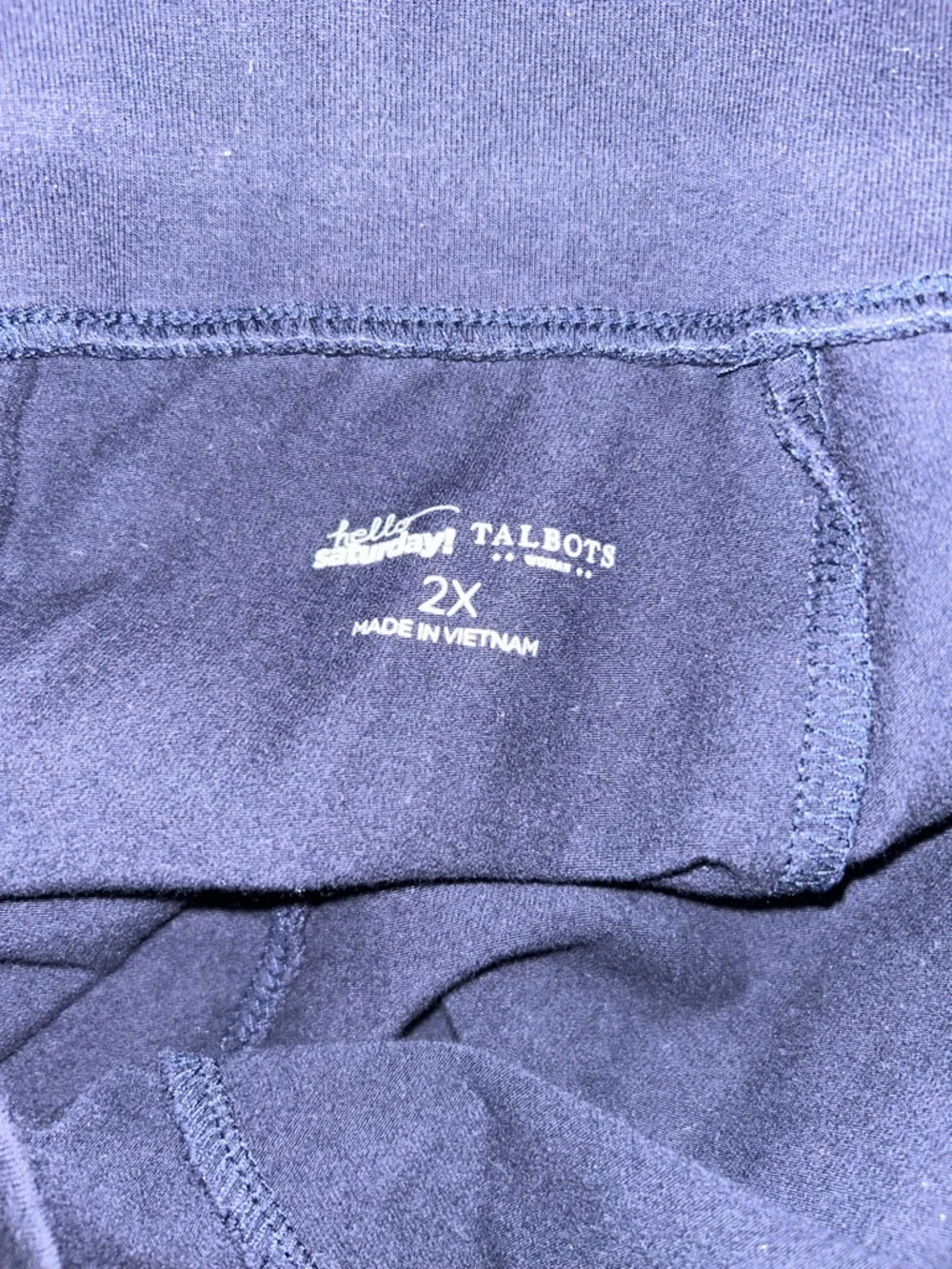 Talbots Navy Stretch Pull-On Pants - Picture 4 of 4